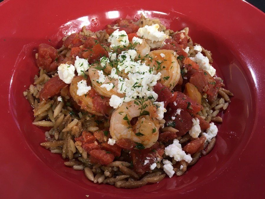 Greek Shrimp with Tomatoes and Feta